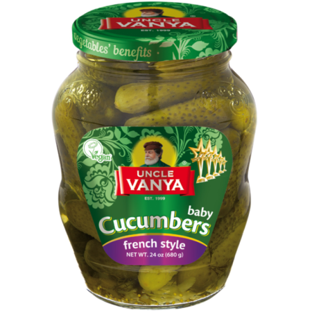 PICKLED BABY GHERKINS FRENCH STYLE