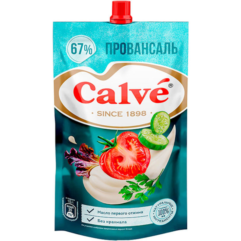 CALVE 67% PROVENSAL MAYONNAISE 24/400GR